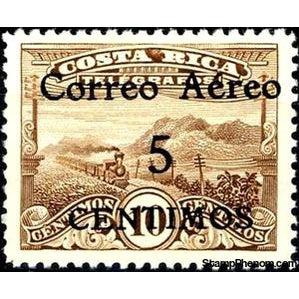 Costa Rica 1932 Telegraph stamp with overprint-Stamps-Costa Rica-Mint-StampPhenom