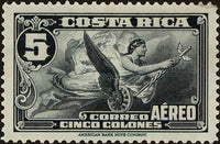 Costa Rica 1934 Allegory of Flight-Stamps-Costa Rica-Mint-StampPhenom