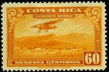 Costa Rica 1934 Mail Plane-Stamps-Costa Rica-Mint-StampPhenom