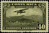 Costa Rica 1934 Mail Plane-Stamps-Costa Rica-Mint-StampPhenom