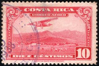 Costa Rica 1934 Mail Plane-Stamps-Costa Rica-Mint-StampPhenom