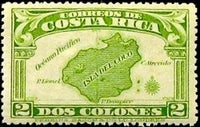 Costa Rica 1936 Map of Cocos Island-Stamps-Costa Rica-Mint-StampPhenom