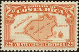 Costa Rica 1936 Map of Cocos Island-Stamps-Costa Rica-Mint-StampPhenom