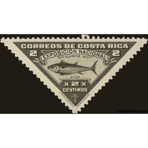 Costa Rica 1937 Blackfin Tuna (Thunnus atlanticus)-Stamps-Costa Rica-Mint-StampPhenom