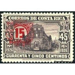 Costa Rica 1940 Ruins of Ujarras surcharged-Stamps-Costa Rica-Mint-StampPhenom