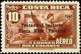 Costa Rica 1941 Allegory of Flight overprint-Stamps-Costa Rica-Mint-StampPhenom