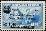 Costa Rica 1941 Allegory of Flight overprint-Stamps-Costa Rica-Mint-StampPhenom