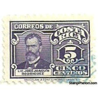 Costa Rica 1941 Lic. Jose Joaquin Rodriguez-Stamps-Costa Rica-Mint-StampPhenom