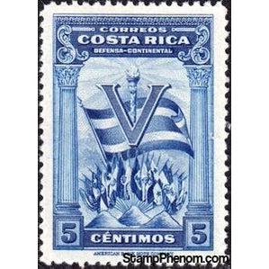 Costa Rica 1942 Torch of Freedom-Stamps-Costa Rica-Mint-StampPhenom