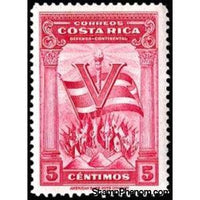 Costa Rica 1942 Torch of Freedom-Stamps-Costa Rica-Mint-StampPhenom