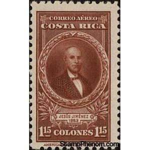 Costa Rica 1943 Jesús Jiménez Zamora (1823-1897)-Stamps-Costa Rica-Mint-StampPhenom