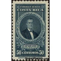 Costa Rica 1943 José María Alfaro Zamora (1799 - 1856)-Stamps-Costa Rica-Mint-StampPhenom