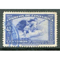 Costa Rica 1944 Mercury and Plane-Stamps-Costa Rica-Mint-StampPhenom