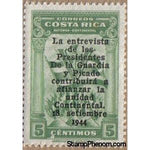 Costa Rica 1944 Torch of Freedom overprint-Stamps-Costa Rica-Mint-StampPhenom