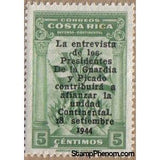 Costa Rica 1944 Torch of Freedom overprint-Stamps-Costa Rica-Mint-StampPhenom