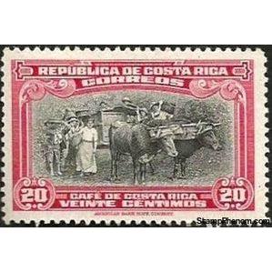 Costa Rica 1945 Coffee harvesting, 20c-Stamps-Costa Rica-Mint-StampPhenom