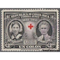 Costa Rica 1945 Florence Nightingale, nurse, and Edith Cavell, spy and nurse-Stamps-Costa Rica-Mint-StampPhenom