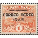 Costa Rica 1945 Telegraph stamps with overprint-Stamps-Costa Rica-Mint-StampPhenom