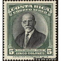 Costa Rica 1947 Cleto González Víquez (1858-1937)-Stamps-Costa Rica-Mint-StampPhenom