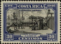 Costa Rica 1947 Colon en Cariari-Stamps-Costa Rica-Mint-StampPhenom