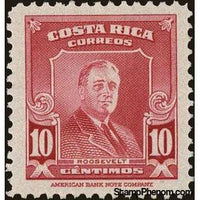 Costa Rica 1947 Franklin D. Roosevelt (1882-1945)-Stamps-Costa Rica-Mint-StampPhenom