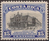 Costa Rica 1948 National Theatre-Stamps-Costa Rica-Mint-StampPhenom