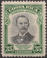 Costa Rica 1948 President Rafael Yglesias Castro (1861-1924)-Stamps-Costa Rica-Mint-StampPhenom