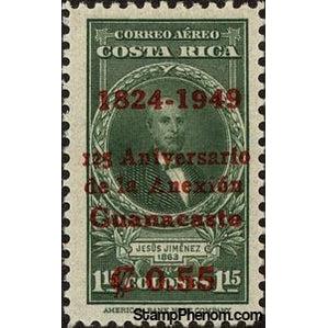 Costa Rica 1949 Jesus Jimenez-Stamps-Costa Rica-Mint-StampPhenom