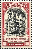 Costa Rica 1950 Bananas-Stamps-Costa Rica-Mint-StampPhenom