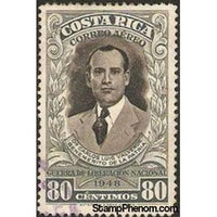 Costa Rica 1950 Carlos Luis Valverde Vega (1904 - 1948)-Stamps-Costa Rica-Mint-StampPhenom