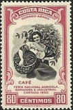 Costa Rica 1950 Coffee Picker-Stamps-Costa Rica-Mint-StampPhenom