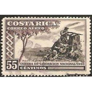 Costa Rica 1950 Observation Post-Stamps-Costa Rica-Mint-StampPhenom