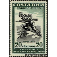 Costa Rica 1950 Seizure of Limon-Stamps-Costa Rica-Mint-StampPhenom