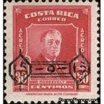 Costa Rica 1953 Franklin D. Roosevelt (1882-1945)-Stamps-Costa Rica-Mint-StampPhenom