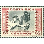 Costa Rica 1954 Metallurgy-Stamps-Costa Rica-Mint-StampPhenom