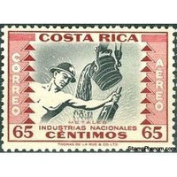 Costa Rica 1954 Metallurgy-Stamps-Costa Rica-Mint-StampPhenom