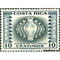 Costa Rica 1954 Pottery-Stamps-Costa Rica-Mint-StampPhenom