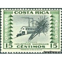 Costa Rica 1954 Sugar-Stamps-Costa Rica-Mint-StampPhenom