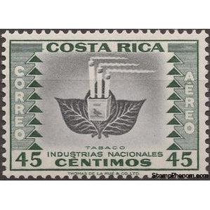 Costa Rica 1954 Tobacco-Stamps-Costa Rica-Mint-StampPhenom