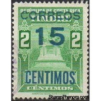 Costa Rica 1955 Revenue Stamp Surcharged in Blue-Stamps-Costa Rica-Mint-StampPhenom