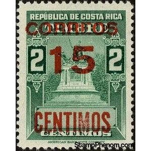 Costa Rica 1956 Revenue Stamp Surcharged in Red-Stamps-Costa Rica-Mint-StampPhenom