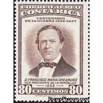 Costa Rica 1957 Francisco Maria Oreamuno.-Stamps-Costa Rica-Mint-StampPhenom