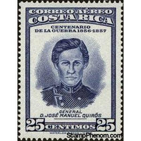 Costa Rica 1957 General Jose Manuel Quiros.-Stamps-Costa Rica-Mint-StampPhenom