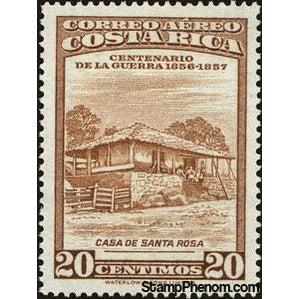 Costa Rica 1957 House of Santa Rosa.-Stamps-Costa Rica-Mint-StampPhenom