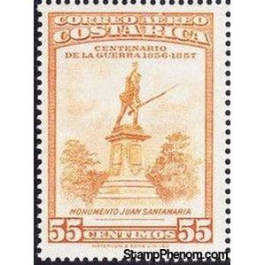 Costa Rica 1957 Juan Santamaria Monument.-Stamps-Costa Rica-Mint-StampPhenom