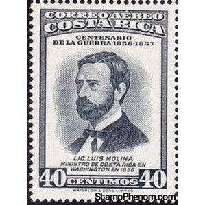 Costa Rica 1957 Luis Molina.-Stamps-Costa Rica-Mint-StampPhenom