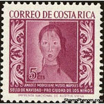 Costa Rica 1959 Girl by Amadeo Modigliani-Stamps-Costa Rica-Mint-StampPhenom