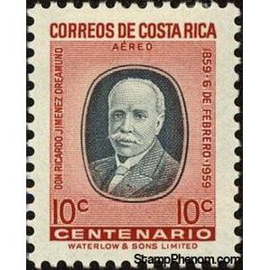 Costa Rica 1959 Ricardo Jimenez Oreamuno-Stamps-Costa Rica-Mint-StampPhenom