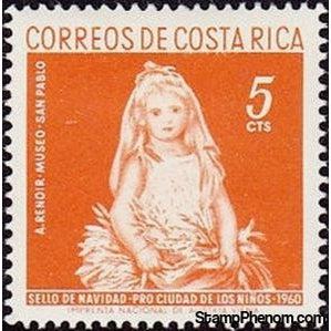Costa Rica 1960 "Girl", Renoir-Stamps-Costa Rica-Mint-StampPhenom