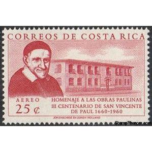 Costa Rica 1960 St Vincent de Paul-Stamps-Costa Rica-Mint-StampPhenom